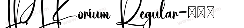 LPL Korium Regular字体转换